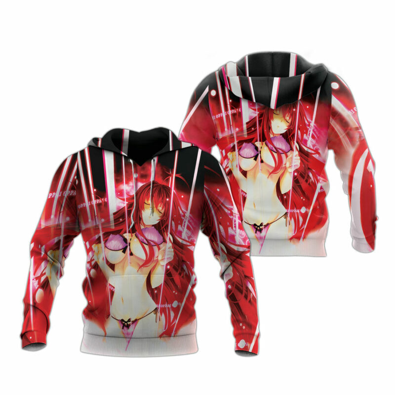Rias Gremory Ahegao All Over Print Hoodie