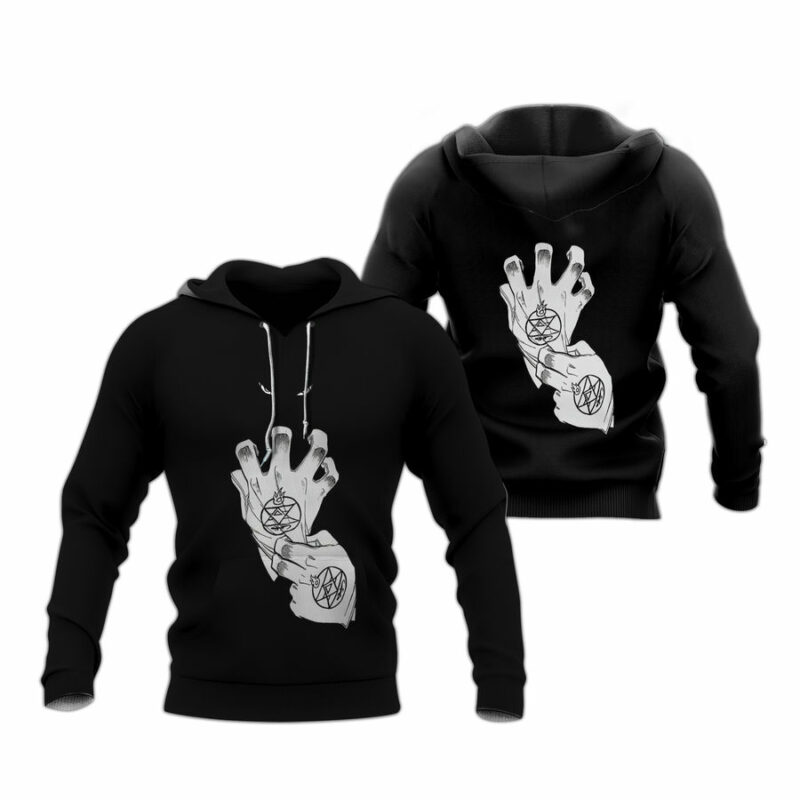 Roy Mustang Gloves All Over Print Hoodie