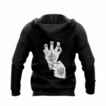 Roy mustang gloves all over print hoodie back side