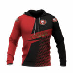 San francisco 49er sport teams all over print hoodie front side