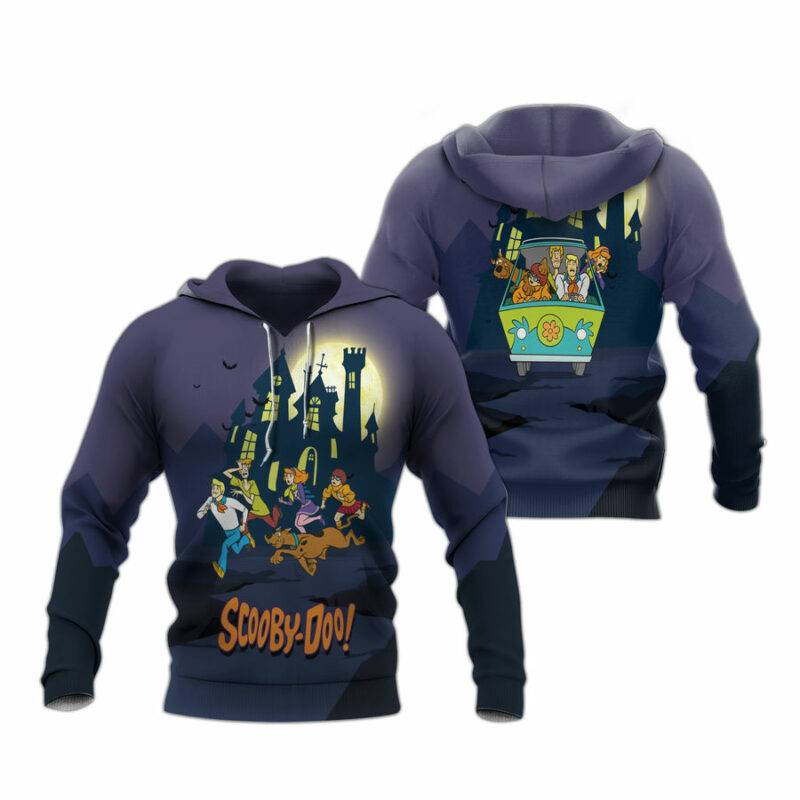 Scooby Doo Scooby Dog And Friends Mystery Begins All Over Print Hoodie
