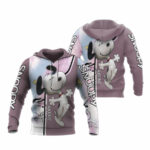 Snoopy fly cute all over print hoodie