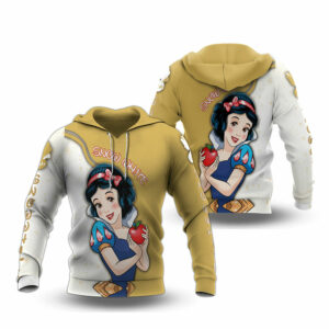 Snow white and the seven dwarfs all over print hoodie