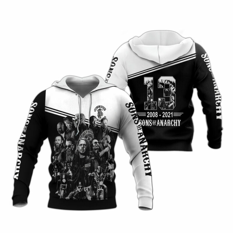 Sons Of Anarchy 13 Years Anniversary All Over Print Hoodie