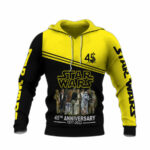 Star wars 45th anniversary all over print hoodie front side