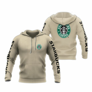 Starbucks coffee logo all over print hoodie
