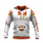 Starter scorbunny all over print hoodie front side