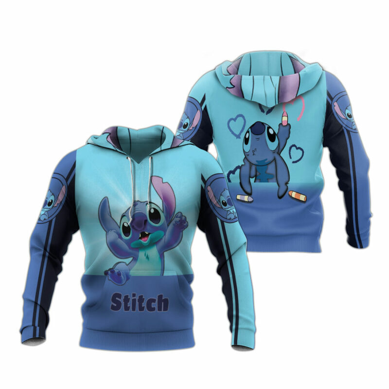 Stitch All Over Print Hoodie