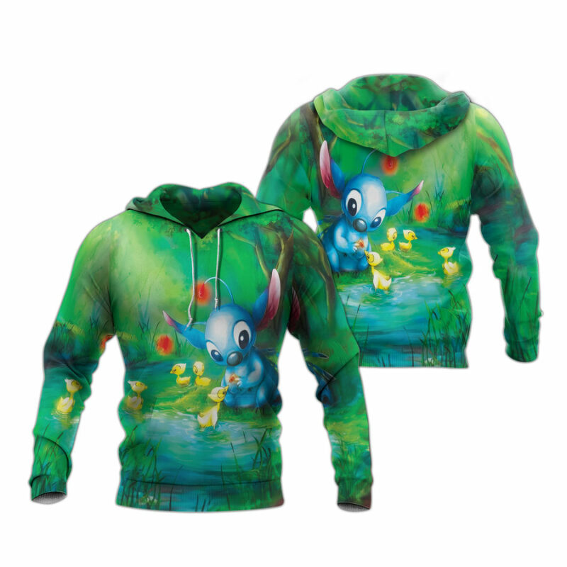 Stitch Loves Everything Lilostitch All Over Print Hoodie