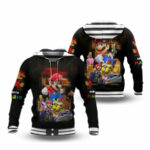 Super mario letterman all over print hoodie