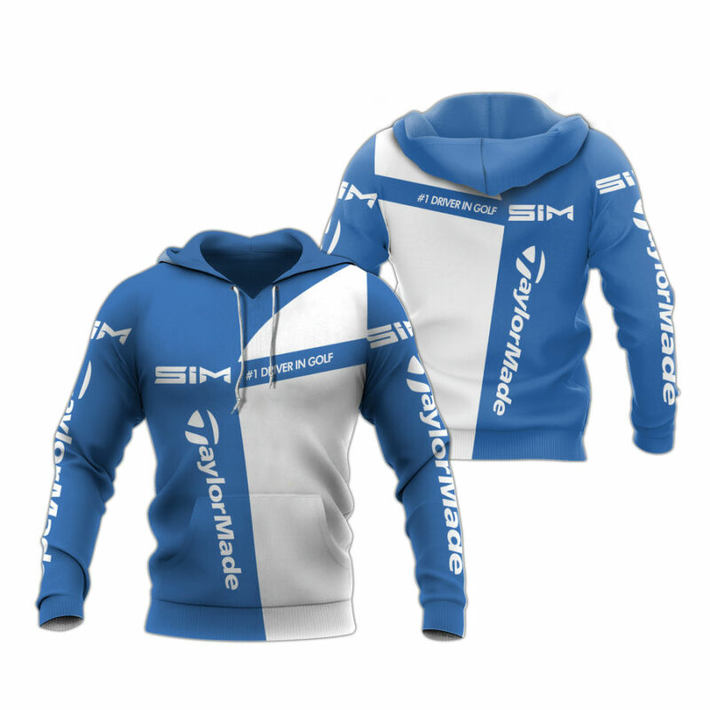 Taylormade Driver In Golf Blue All Over Print Hoodie