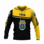 Teamsters logo all over print hoodie front side