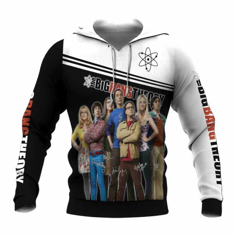 The Big Bang Theory Movie And Character Anniversary 13 Years All Over Print Hoodie Front