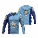 The cityzens manchester city blue all over print hoodie