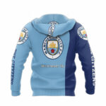 The cityzens manchester city blue all over print hoodie back side