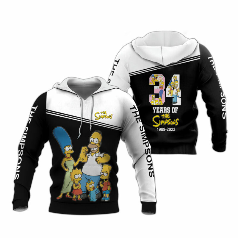 The Simpsons Movie Character Anniversary 31 Years All Over Print Hoodie