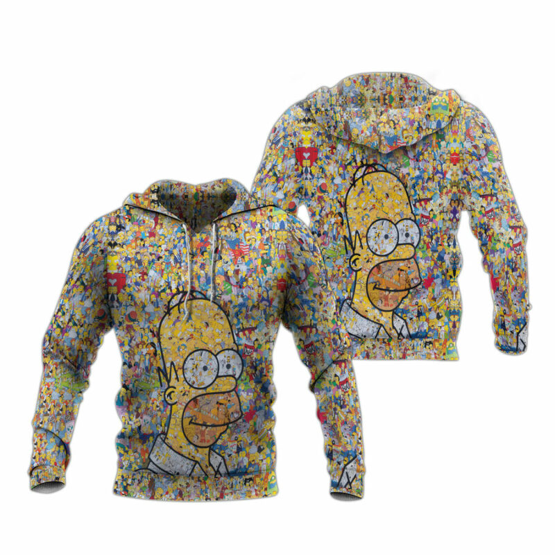 The Simpsons The Simpsons Art All Over Print Hoodie