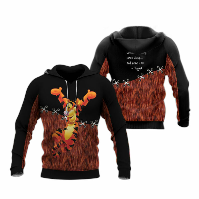 Tigger Winnie The Pooh Once In Awhile Someone Amazing Comes Along And Here I Am All Over Print Hoodie