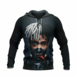 Tokyo ghoul xxxtentacion all over print hoodie front side