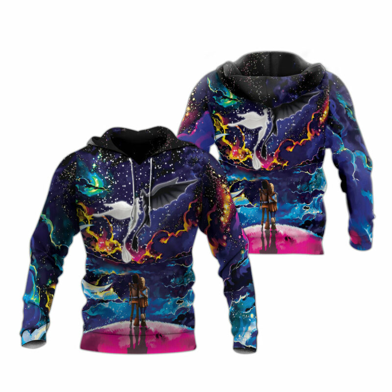 Toothless And Light Fury Amazon All Over Print Hoodie
