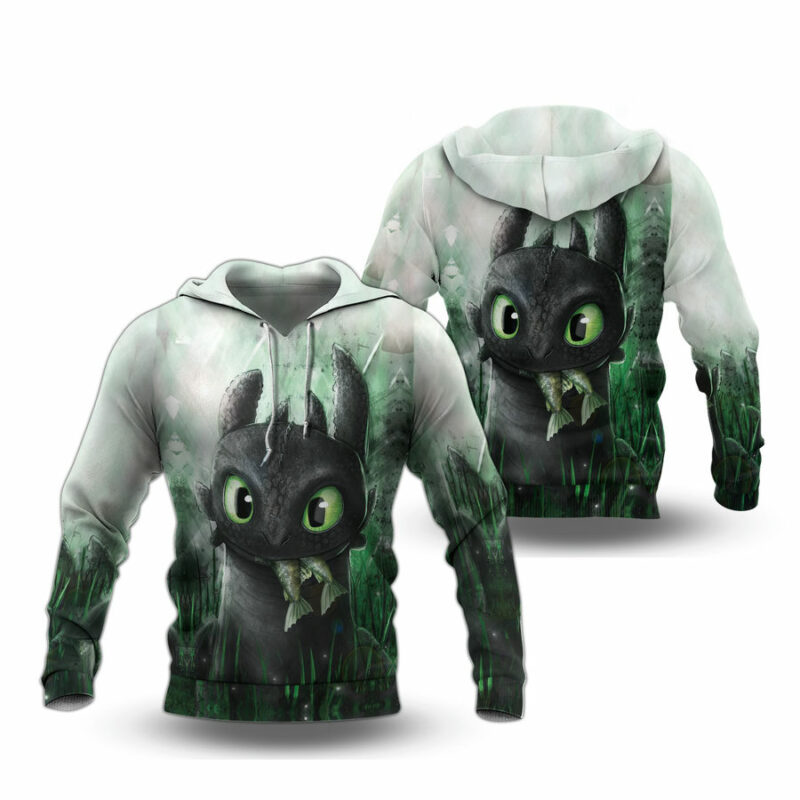 Toothless Fanart All Over Print Hoodie