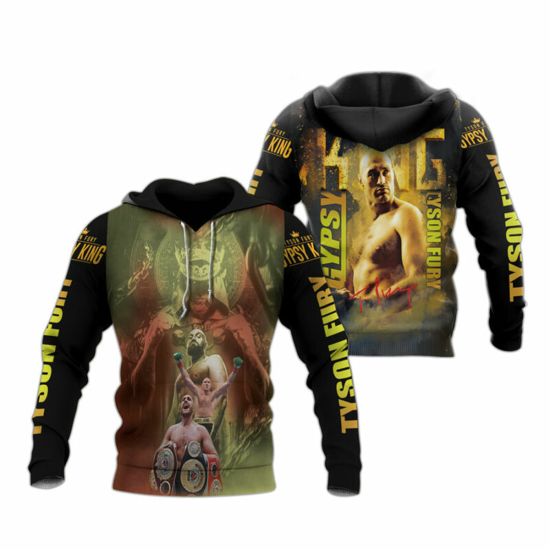 Tyson Fury The King Www All Over Print Hoodie