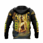 Tyson fury the king www all over print hoodie back side