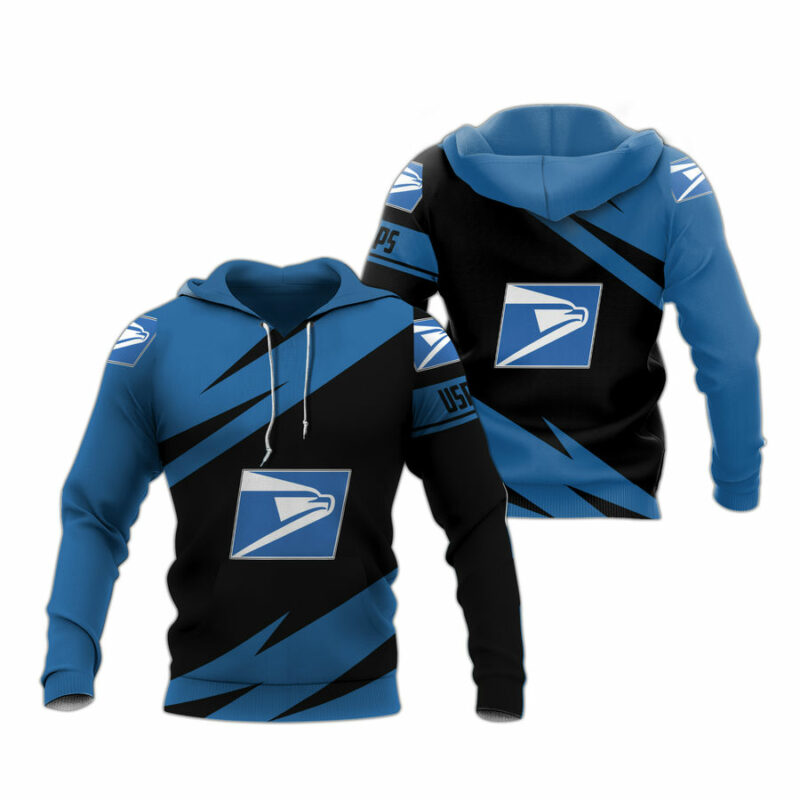 Usps Logo All Over Print Hoodie