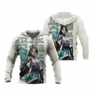 Valorant sage valorant game apparel all over print hoodie
