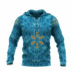 Walmart logo camo all over print hoodie front side