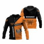 Whataburger logo black and orange all over print hoodie