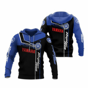 Yamaha raptor 700r blue black all over print hoodie