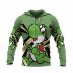 Yoshi tn328 all over print hoodie front side